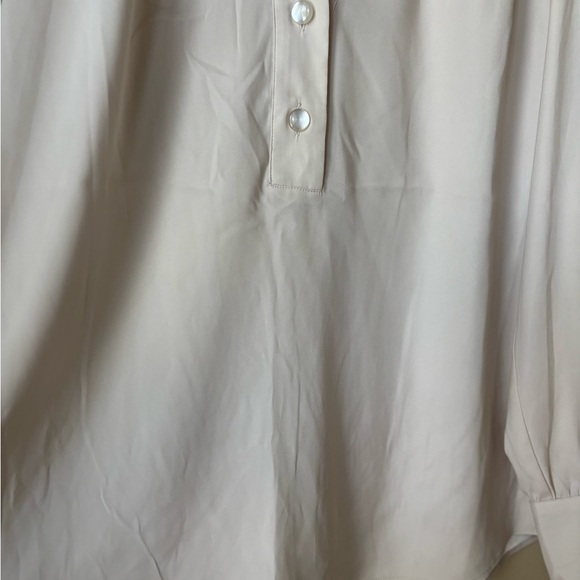Chico's Elegant Cream Blouse - Picture 6 of 9